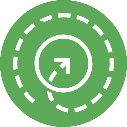 Circulate Products and Materials (At Their Highest Value) icon